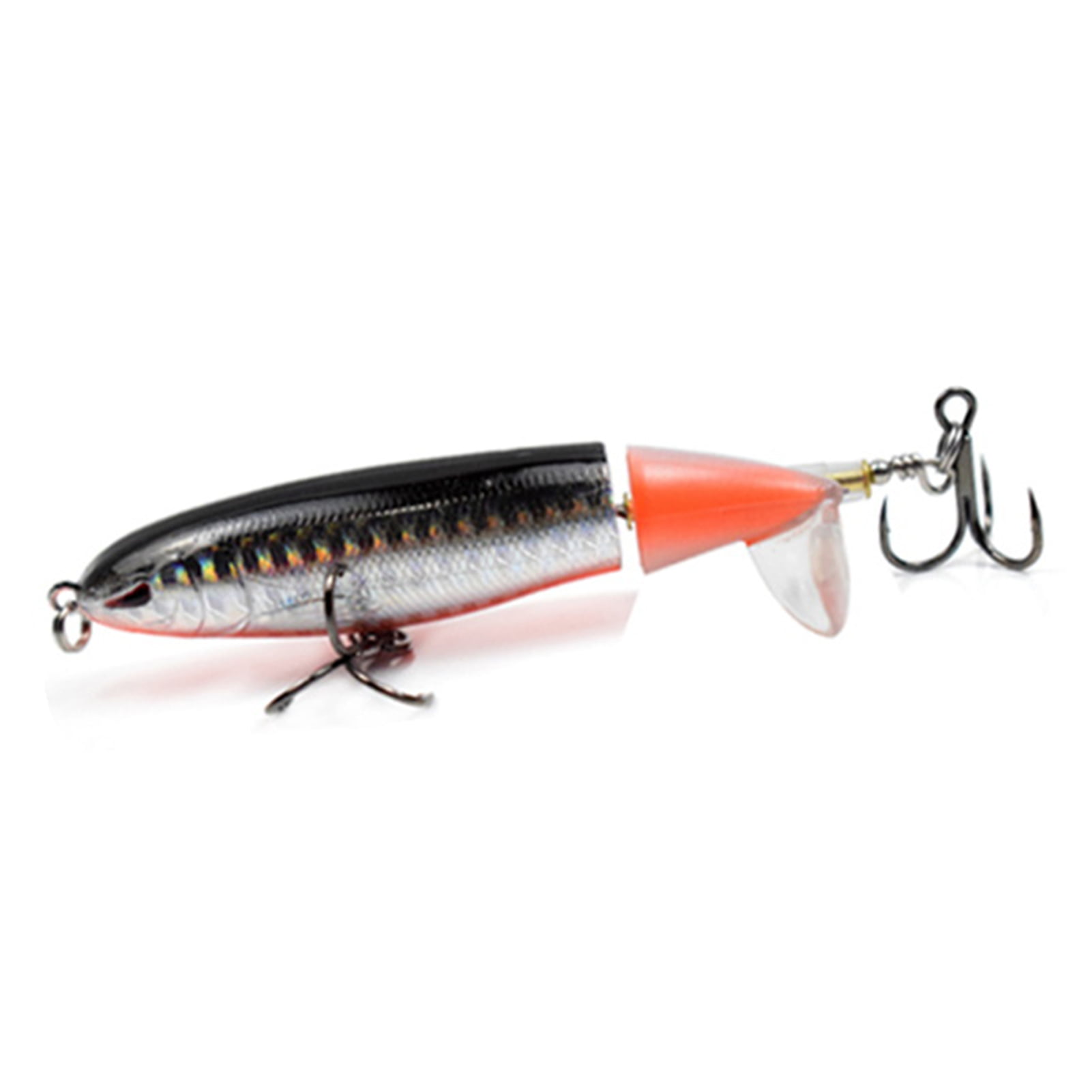 1Pc Fishing Lure Topwater Totating Tail Hooks Bass Accessory Outdoor Tool Kit 