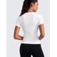 thumbnail image 2 of Remera CRZ YOGA XX-S de cintura, transpirable, blanca, 2 of 6