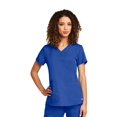 thumbnail image 1 of Grey's Anatomy™ Classic Women's V-Neck Shirred Back Solid Scrub Top, 1 of 2