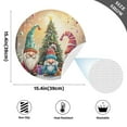 thumbnail image 2 of Ryvnso Cute Gnomes Christmas Round Plate Mats Dining Table Placemat Set of 4 for Holiday Decoration, 2 of 7