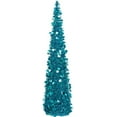 thumbnail image 1 of Christmas Tree,5ft Collapsible Pop Up Christmas Tree Blue Tinsel Coastal Christmas Tree, 1 of 14