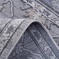 thumbnail image 2 of Usak Collection 6' x 9' Ivory/Silver Oriental Distressed Non-Shedding Area Rug, 2 of 4