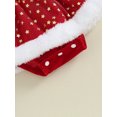 thumbnail image 7 of Baby Girl Christmas Romper Cute Ruffle Long Sleeve Star Print Skirt Bodysuit Newborn Playsuit, 7 of 7