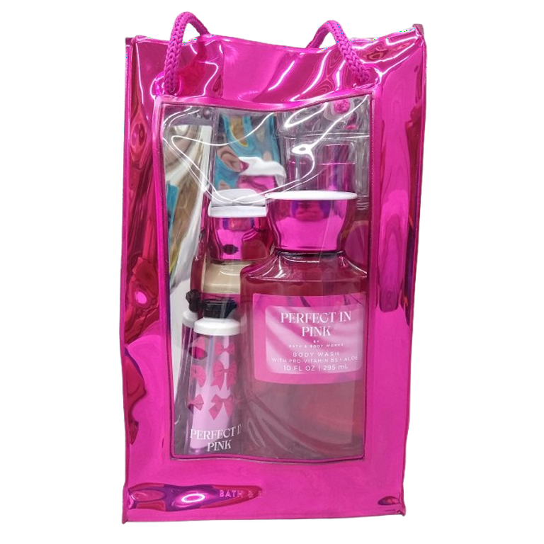 Bath & Body Works Perfect In Pink Women's Perfumed 5 Piece Gift