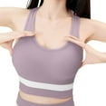 thumbnail image 2 of Bixock Tank Tops for Womens Sleeveless Blouse Back Support Crew Neck Fixed Cup Shockproof Sports Top Beach Vacation Summer Clothes, 2 of 6
