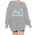thumbnail image 4 of Christmas Baggy Sweatshirts for Women Xmas Printed Dropped Long Sleeve Fashion Graphic Holiday Pullover Tops (XL, Gray #B), 4 of 5