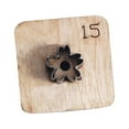thumbnail image 2 of Troquel de corte de cuero, artesanías, multiusos, cuchilla perforadora, plantilla, forma de flor para 15mm, 2 of 9
