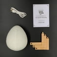 thumbnail image 3 of Niyofa 3D Printing Creative Night Light 3D Print Dinosaur Egg Light 16 Color Remote Control USB Charging LED Bedside Lamp Rechargeable LED Touch Lamp for Bedroom Table Home Decoration, 3 of 11