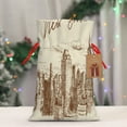 thumbnail image 5 of Honeii New York Print Small Burlap Bags,Christmas Drawstring Treat Bags Gift Bags Reusable Candy Goodie Wrapping Bags for Holiday Party Favors Supplies -Medium, 5 of 9