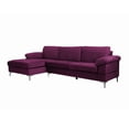 thumbnail image 6 of BSHTI 103.5” Modern Convertible Sectional Sofa Couch, Fabric L-Shaped 3-Seater Sofa Sectional for Livingroom(Purple), 6 of 9