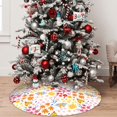 thumbnail image 5 of Yiaed Colorful Floral Print Christmas Tree Skirt , Tree SkirtsTree Mat for Christmas Winter Holiday Indoor Decorations-36", 5 of 7