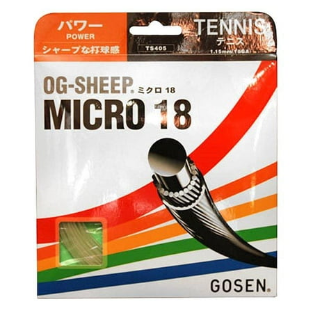 OG-Sheep Micro Tennis Strings 18g 1.15mm (Best Tennis String Combination)