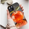 thumbnail image 5 of Luxury Sparkling Apple-Shaped Phone Case with Golden Glitter Leaves - Festive Design for Fashionistas & Holiday Gifting, Compatible with iPhone 11/12/13/14/15/16 (Pro Max/Plus), 5 of 9