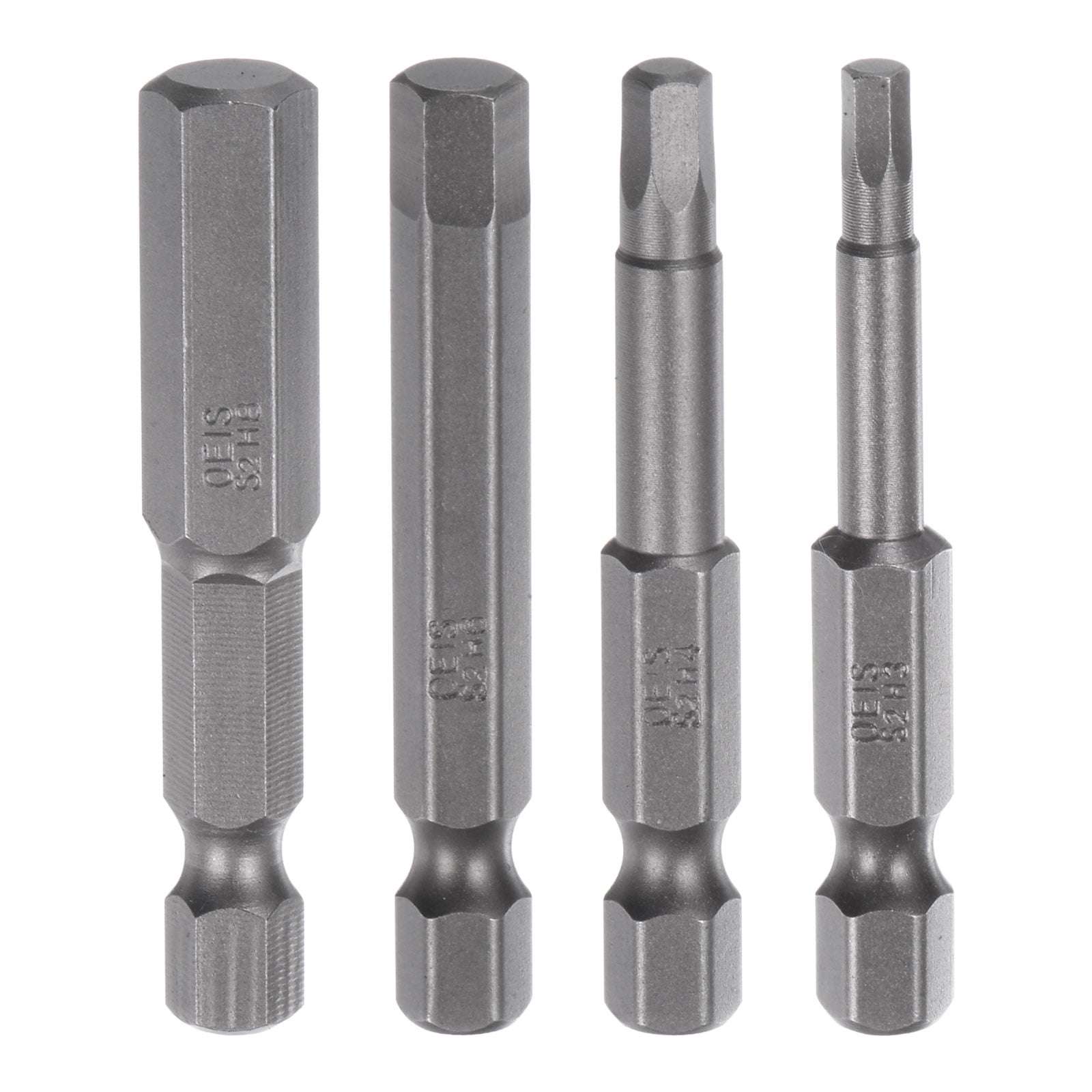 Uxcell H3-H8 Magnetic Security Pentagon Screwdriver Bit Set 1/4" Hex Shank 2" Length Screw Driver, 8 Pack
