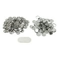 thumbnail image 5 of 100 Sets Blank Button Badge Parts Set Round Shape Rust Prevention Easy Print Button Pin Badge Kit for Button Making Machine 25mm/1.0in, 5 of 5