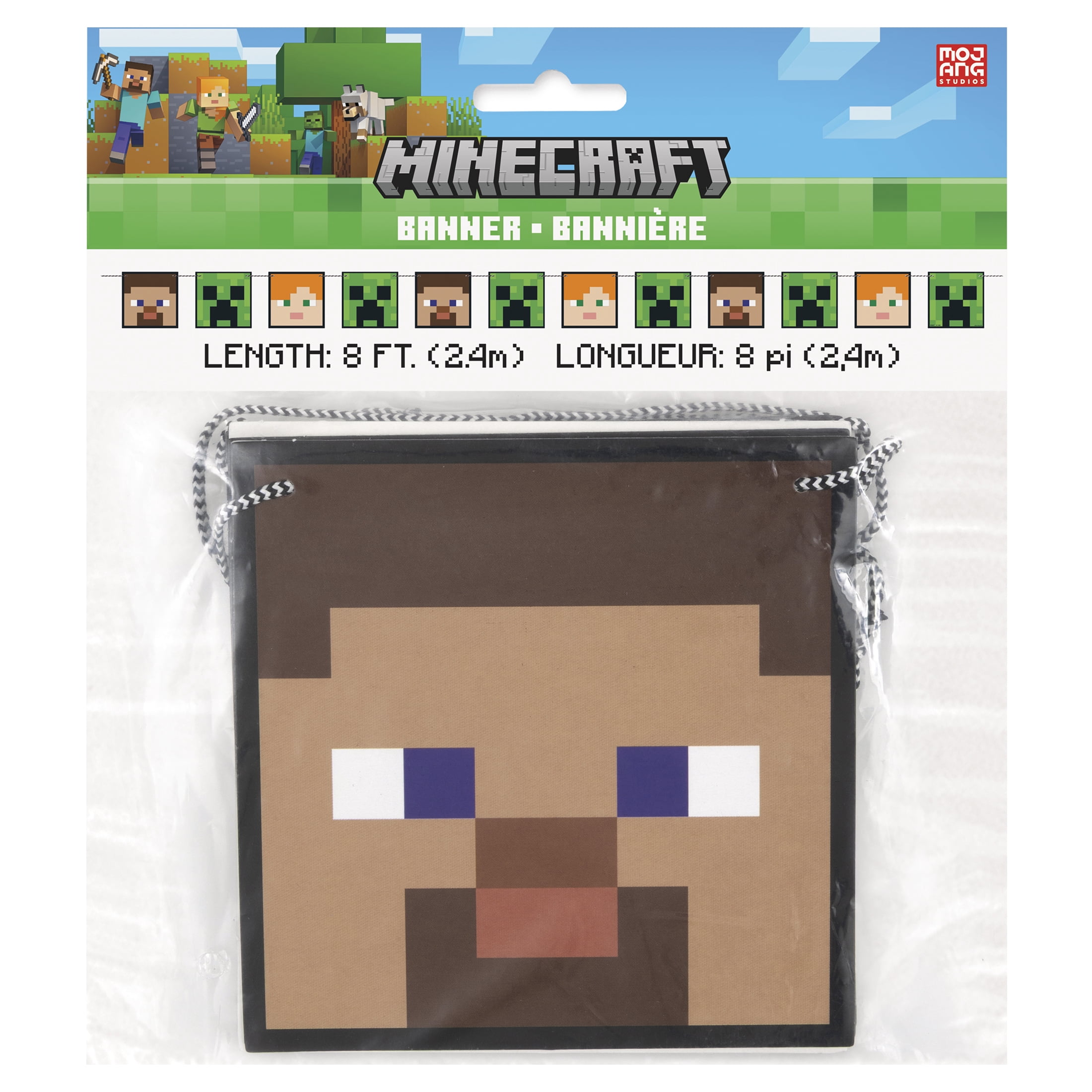 Minecraft 1 Count Happy Birthday Party Banner