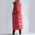 thumbnail image 4 of Christmas Clearance! ZVNAΖH Long Puffer Coat for Women Plus Size Quilted Jacket Winter Thick Jacket Warm Overcoat Zip Up Cardigan Jacket, 4 of 5
