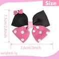 thumbnail image 2 of JoyBowie 3 Inch Polka Dot Hair Bows for Girls, 2.8 Inch Ribbon Clips for Toddlers Daily Party Hairstyles, 2 of 10
