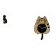 thumbnail image 1 of Figura de escritorio, estatua de gato, reloj de pared decorativo, reloj de pared de gato, decoración moderna de madera, hecho de resina, madera, acríl, 1 of 8