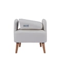 thumbnail image 2 of Sillón Terni L133 Mundo In MUEBLES blanco elegante con Asiento y Respaldo Acolchados, 2 of 7