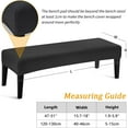 thumbnail image 2 of Waterproof Dining Bench Cover, Removable Bench Slipcover Washable Bench Seat Protector Cover for Living Room, Bedroom, Kitchen(Black), 2 of 8