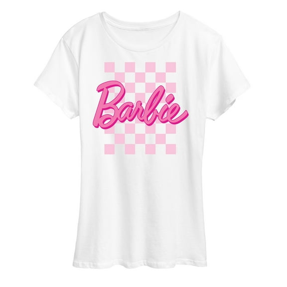 Barbie - Checkered Logo - Women's Short Sleeve Graphic T-Shirt