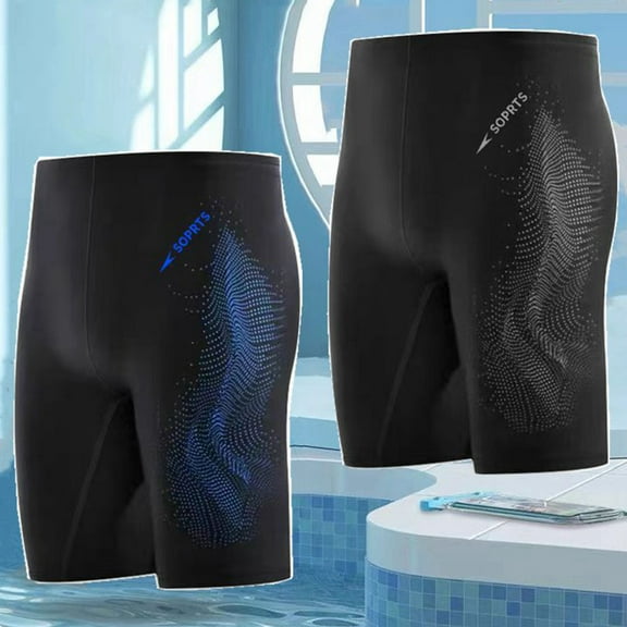 zeranth Men Swimming Trunks Elastic Soft Quick Dry Breathable Slim Fit Color Matching Mid Waist Bathing Boxers Tight Surfing Water Sports Swimming Shorts