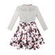 thumbnail image 3 of Vestido de Niña Encaje Perla Flor de Ciruelo Elegante Vestido de Princesa 12, 3 of 7