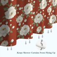 thumbnail image 6 of Pioneer Flower Floral Print Pattern Shower Curtain 72"x84", Bathroom Decorative Shower Curtain Set with 12 Hooks, Waterproof Washable, 6 of 6