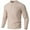 Khaki, variant on Men's Long Sleeve T-Shirt Basic Style Polyester Fiber Solid Color Straight Cut Autumn Fashion Urban Casual Tops