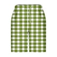 thumbnail image 4 of fatyb Beach Shorts for Men Plaid Print Drawstring Casual Shorts Lightweight Mens Summer Vacation Shorts, 4 of 5