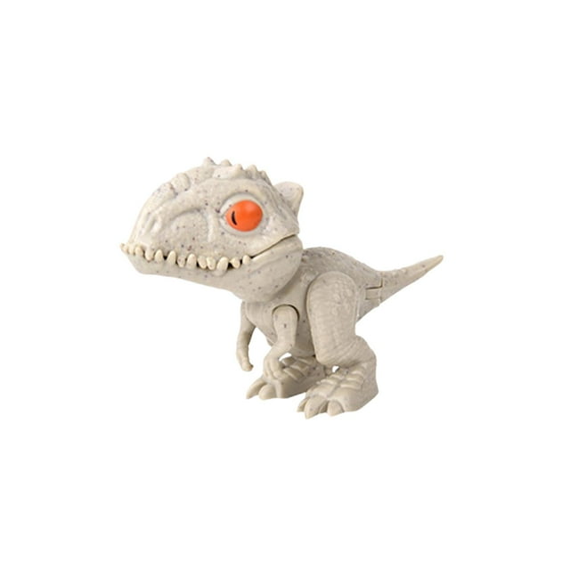 Biting Finger Dinosaur Toy Novelty Animal Hand Puppet for Children Bath Toys Gray Indominus