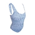 thumbnail image 3 of Traje de Baño Op para Mujer con Detalle de Moño en Hombro Azul Talla M, 3 of 4