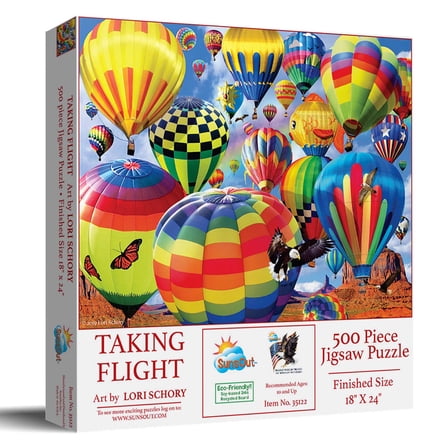 SUNSOUT INC - Taking Flight 500 pc Jigsaw Puzzle by  Lori Schory - Finished Size 18" x 24" - MPN# 35122