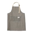 thumbnail image 2 of Aparatos de cocina, accesorios de cocina, utensilios de cocina, delantales de rayas con pechera ajustable y bolsillos, delantal de cocina de lino y algodón para chef, para mujer y hombre, delantal de, 2 of 6