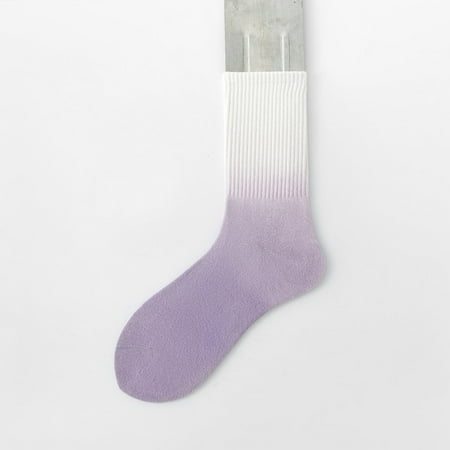 

Women Autumn And Winter Gradient Multicolor Fashion Simple Sports Socks