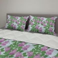 thumbnail image 2 of Lilac Comforter & Sham Bedding Set, Bouquets of Flowering Twigs Summer Foliage Natural Beauty Freshness, 3 pcs Duvet Set Microfiber Filling Quilt, 5 Sizes, Pale Blue Lilac, by Ambesonne, 2 of 4