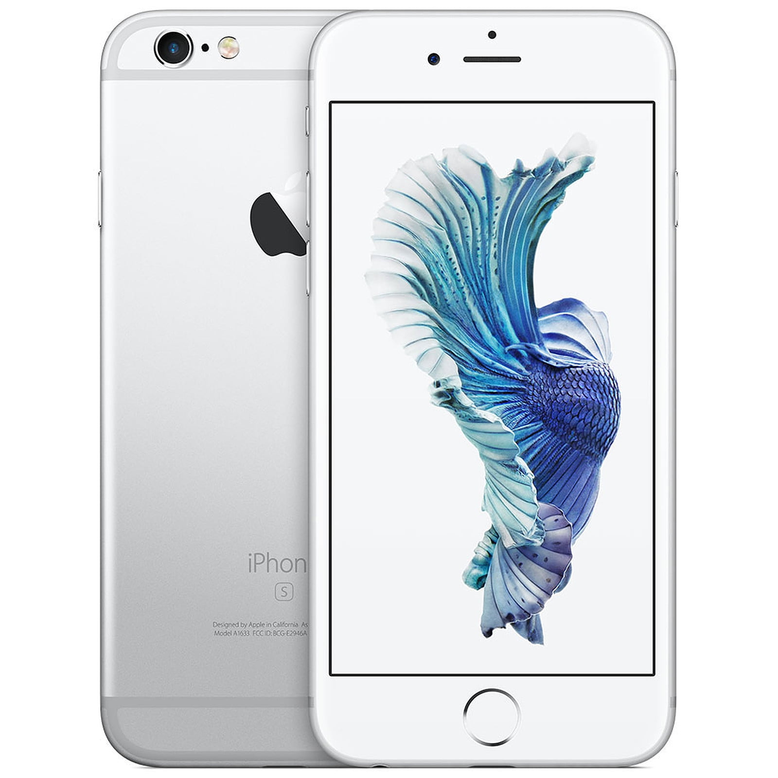 Used Apple Iphone 6s Plus 64gb Silver Fully Unlocked Grade B No Fingerprint Walmart Com
