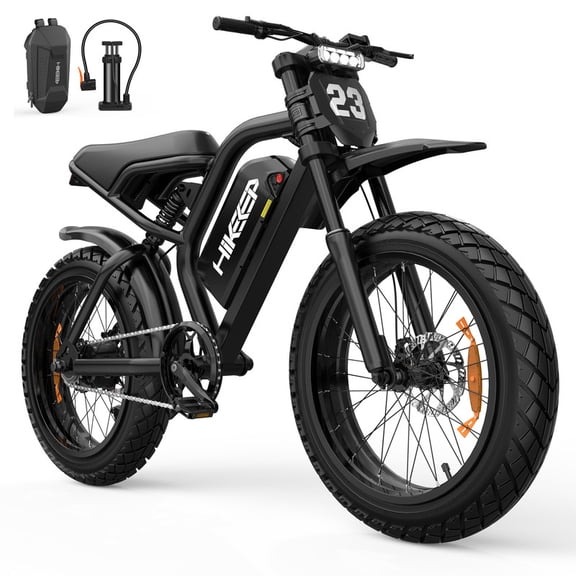 GlobalKeep Adults 20"Fat Tire Multi-Terrain Electric Bike,48V 17.5Ah Removable Battery,28MPH,750W Motor,Rear Shock Absorber & Dual Disc Brake System, UL2849 Certified.