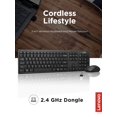 thumbnail image 2 of Combo de teclado y ratón Lenovo 100 Wireless Black, 2 of 6