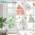 thumbnail image 4 of Yayeee Window Curtains Set of 2 for Living Room Light Filtering 63"x42", Red Nordic Christmas, 4 of 7