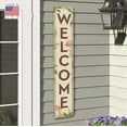 thumbnail image 4 of My Word! Mushrooms Porch Board Welcome Sign & Porch Leaner for Front Porch Deck Patio or Wall - Indoor Outdoor Farmhouse Rustic Vertical Home Decor 8"x46.5", 4 of 5