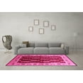thumbnail image 3 of Ahgly Company Indoor Round Oriental Pink Traditional Area Rugs, 7' Round, 3 of 4