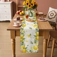 thumbnail image 3 of Vintage Lemon Table Runner, Summer Fruit Rustic Botanical Floral Washable Cotton Linen Table Runners 60 Inches Long, Dresser Scarf Runner for Coffee/TV Stands/Kitchen/Cabinets 13''x60'', 3 of 8