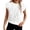 Blanc, variante sur T-shirt à Imprimé Floral Mode Rétro Manches Courtes Ajusté à la Taille pour Coupe Ajustée T-Shirt Décontracté Style Féminin Doux Confortable pour Usage Quotidien