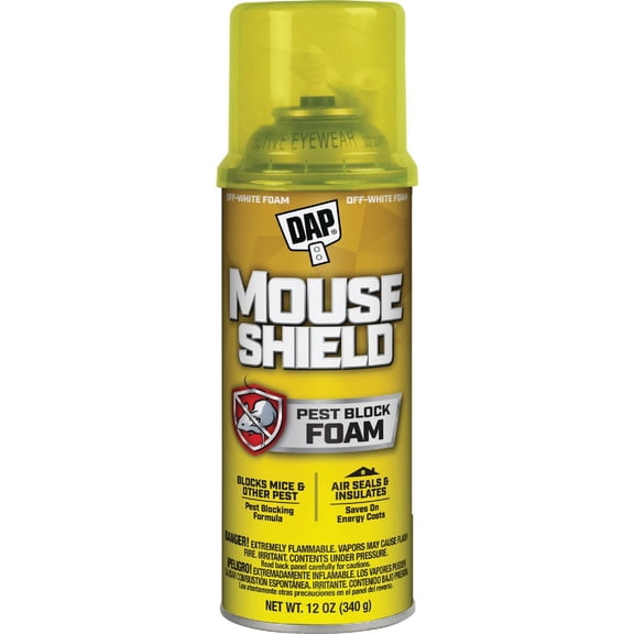DAP Mouse Shield Foam Sealant and Blocker, Off White, 12 Oz (7565012506)