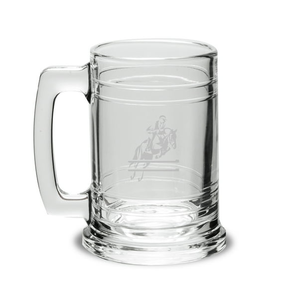 Horse Jumper 15oz Deep Etched Colonial Tankard