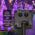 thumbnail image 2 of Guirnalda de luces solares ANGMLN 200 LED, 8 modos, impermeables, color morado, 2 of 6
