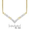 thumbnail image 3 of 14K Two-Toned Gold 1 CTTW Diamond Statement Necklace (H-I,SI2-I1), 3 of 5