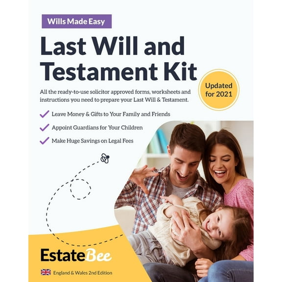 Estatebee 2022 England & Wales Edition: Last Will and Testament Kit (Paperback)